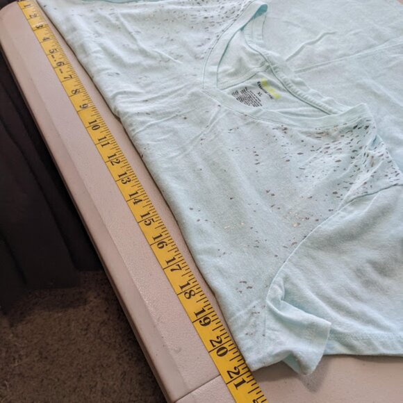 Tek Gear Aqua, Cotton Poly, v-neck t-shirt, size XL - Picture 5 of 9